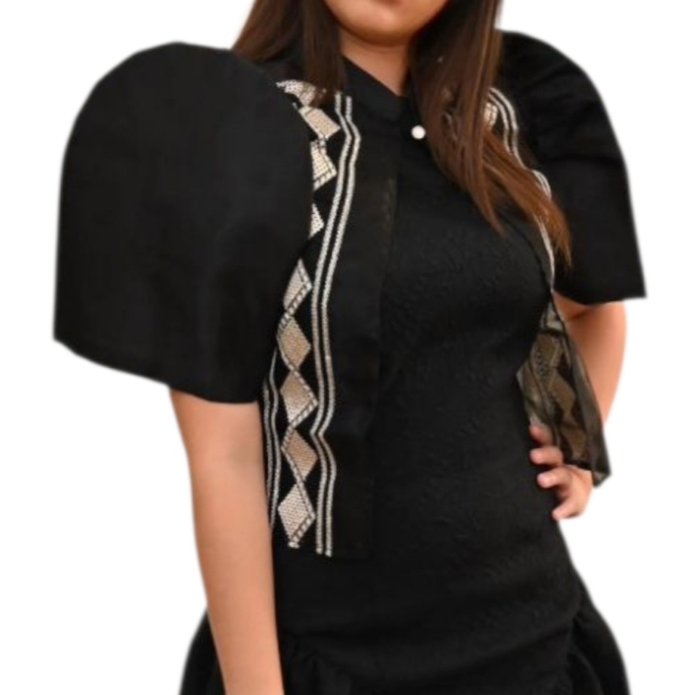 Filipiniana Black Bolero